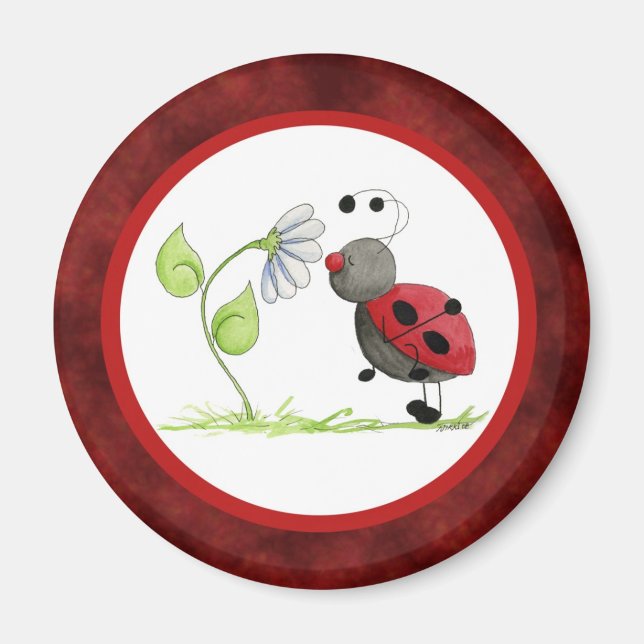 Doodle Bug Ladybug Magnet (Front)