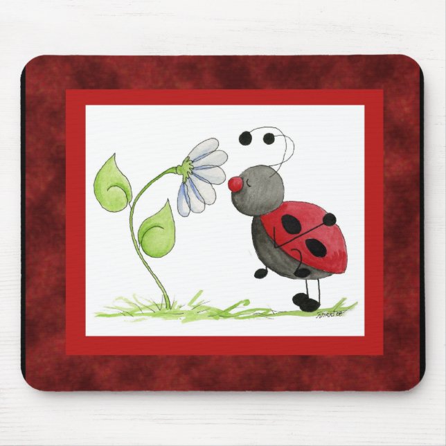 Doodle Bug Ladybug Mousepad (Front)
