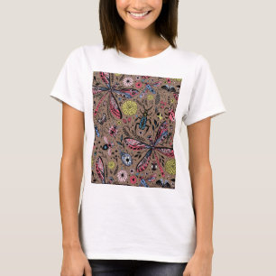 Doodle bugs on mocha brown T-Shirt