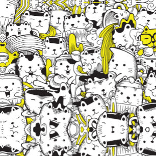 Doodle Cats Apron