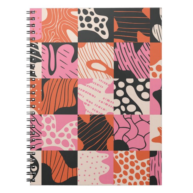 Doodle Cells: Geometric Pattern Design. Notebook (Front)