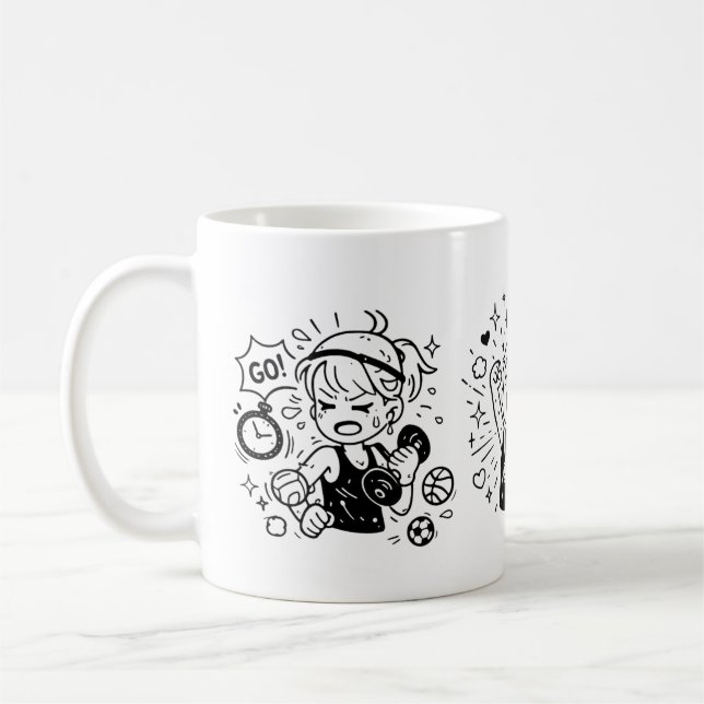 Doodle  coffee mug (Left)
