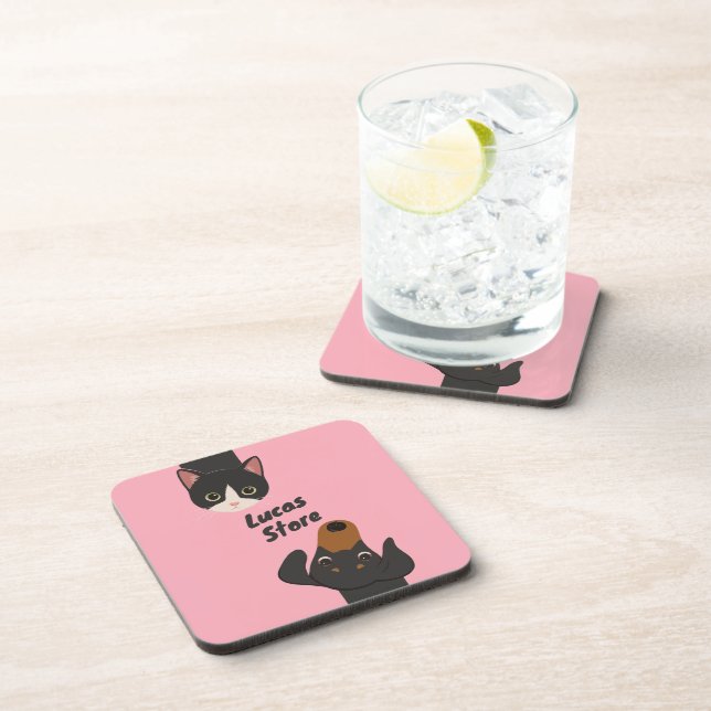 Doodle cute pets coaster (Right Side)