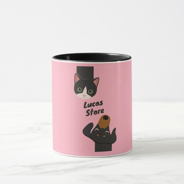 Doodle cute pets mug (Center)