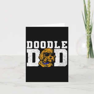 Doodle Dad Funny Goldendoodle Best Dog Dad Ever Fa Card