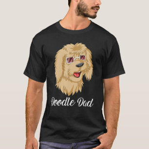 Doodle Dad Goldendoodle With SunglassesFor Dad Fat T-Shirt