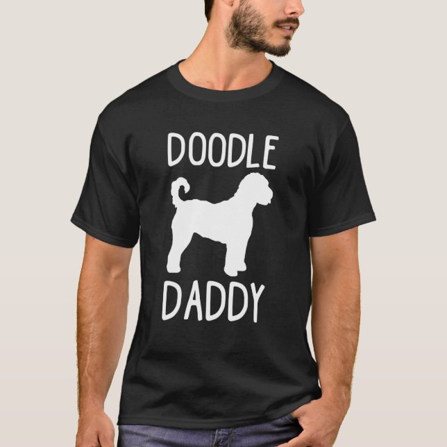 Doodle Daddy Cute Dog Goldendoodle gift Father's D T-Shirt (Front)