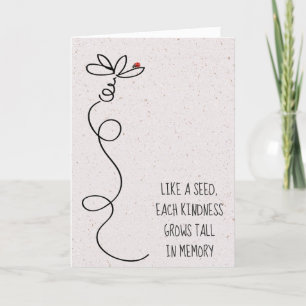 Doodle Daisy with Ladybug  Card