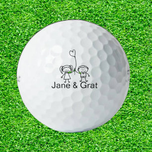  Doodle Daughter & Son Golf Gift Golf Balls