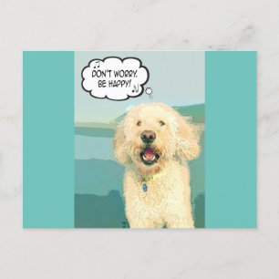 Doodle Days Comics Don't Worry Be Happy Postcard