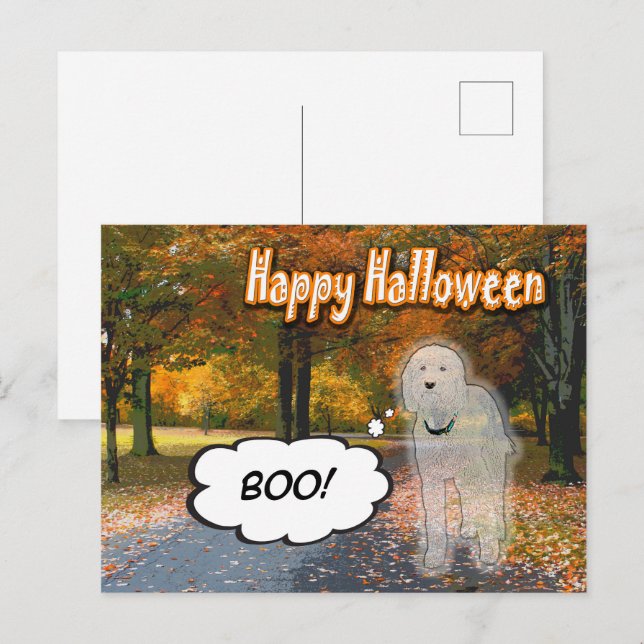 Doodle Days Comics Happy Halloween Postcard (Front/Back)