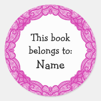 Doodle Design Classic Round Sticker