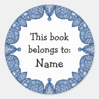 Doodle Design Classic Round Sticker