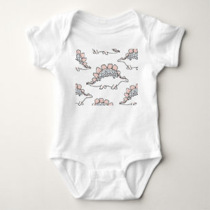 Doodle Dinosaurs: Hand Drawn Fun. Baby Bodysuit