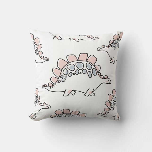 Doodle Dinosaurs: Hand Drawn Fun. Cushion (Front)