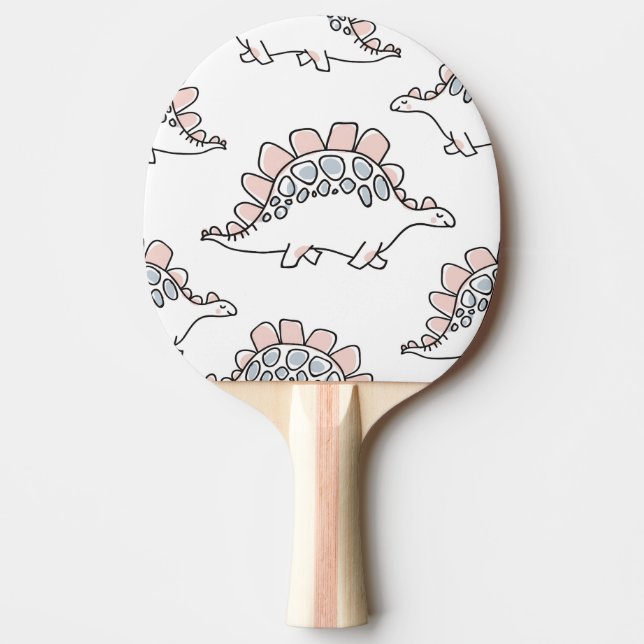 Doodle Dinosaurs: Hand Drawn Fun. Ping Pong Paddle (Front)