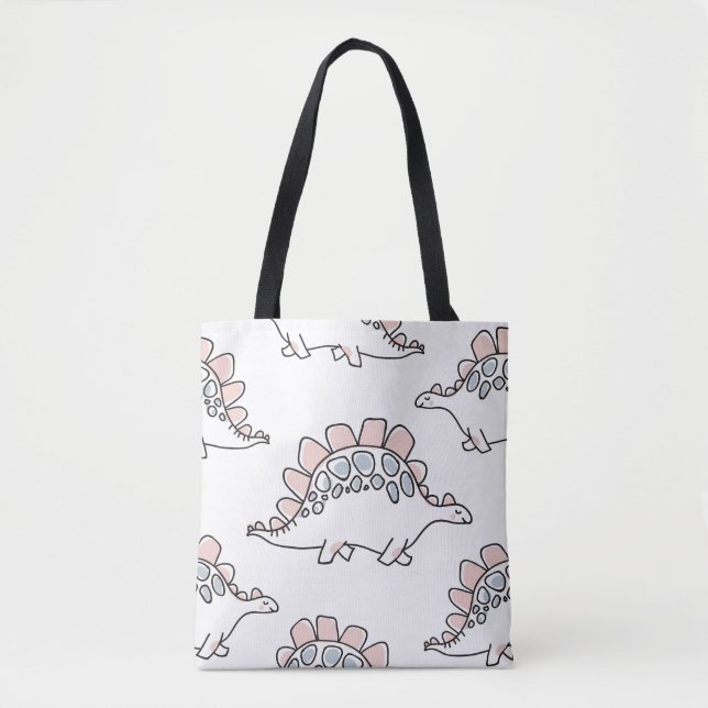 Doodle Dinosaurs: Hand Drawn Fun. Tote Bag (Front)