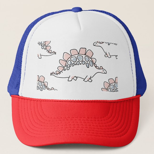 Doodle Dinosaurs: Hand Drawn Fun. Trucker Hat (Front)