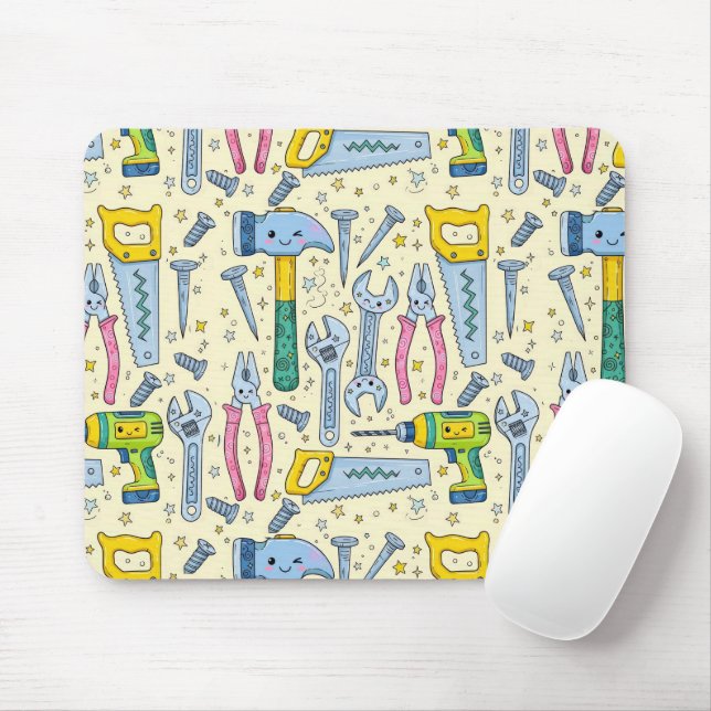 Doodle DIY Tool Collection Mouse Mat (With Mouse)
