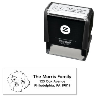 Doodle Dog Address Stamp