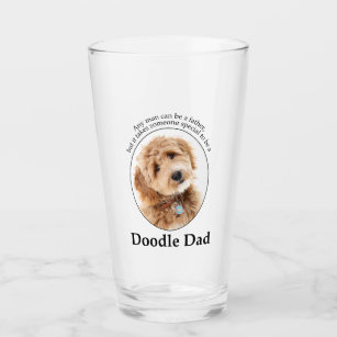 Doodle Dog Dad Glass