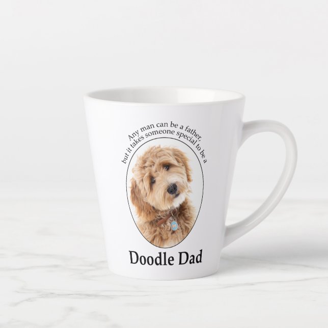 Doodle Dog Dad Latte Mug (Right)
