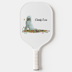 Doodle Dog In Leaves Pickleball Paddle