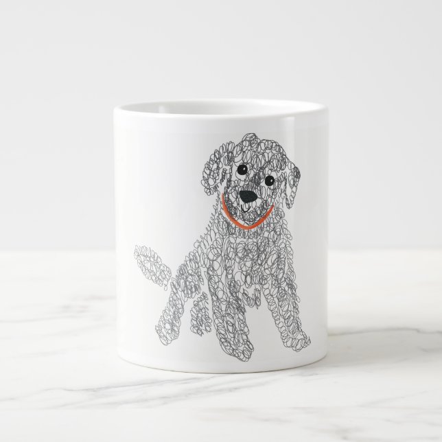 Doodle, Dog, Labradoodle, Goldendoodle, Dog Mum Large Coffee Mug (Front)