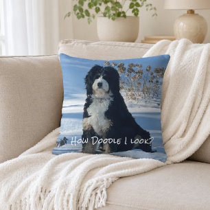 Doodle Dog Lover Funny Home Decor Cushion