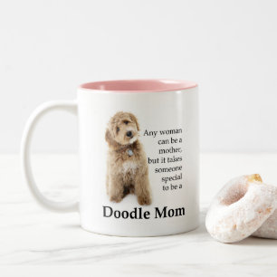 Doodle Dog Mum Two-Tone Coffee Mug