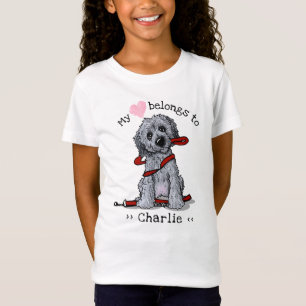 Doodle Dog My Heart Belongs T-Shirt