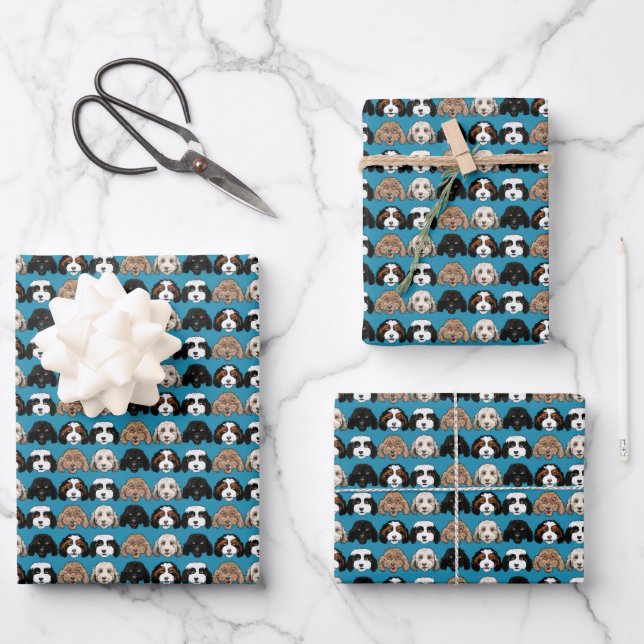 Doodle Dog Wrapping Paper (Front)
