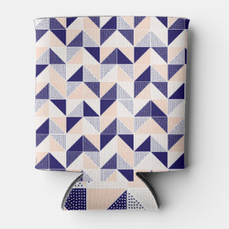 Doodle dots tiles, herringbone pattern. can cooler