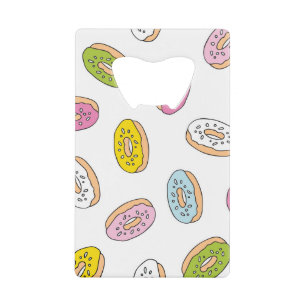 Doodle doughnuts pattern, seamless design.