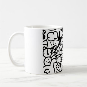doodle drawing  coffee mug