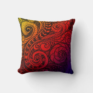 Doodle Dream Square Throw Pillow