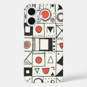Doodle Dreams: A Whimsical Abstract iPhone 16 Case