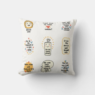 Doodle Dreams: Carry Your Inner Sunshine Cushion