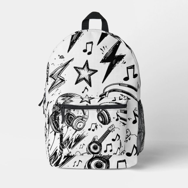 Doodle Edge – Teen Sketch Style Backpack (Front)