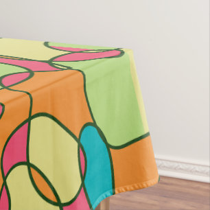 doodle elements composition tablecloth