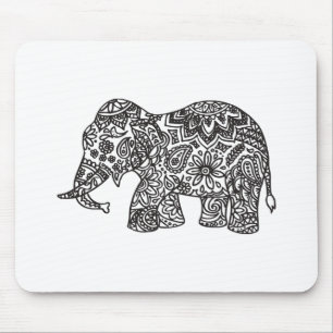 Doodle Elephant Mouse Mat
