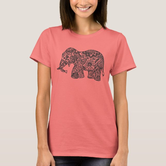 Doodle Elephant T-Shirt (Front)