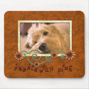 Doodle Fan Club Custom Pet Dog Photo Mouse Mat