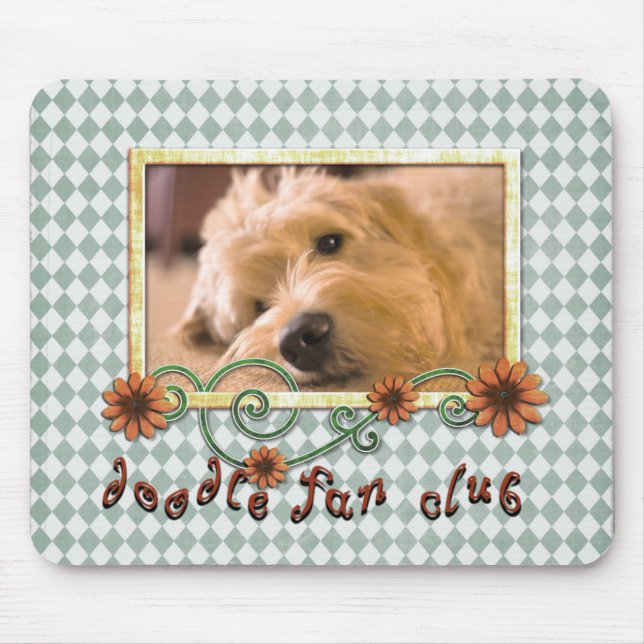 Doodle Fan Club Customisable Photo Mouse Mat (Front)