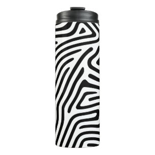 Doodle finger print thermal tumbler