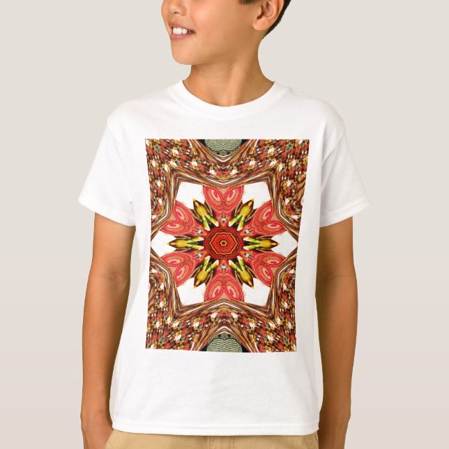 Doodle Floral Art Print T-Shirt (Front)