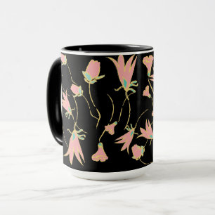 doodle floral coffee mugs