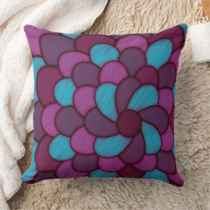 Doodle Flower Petals  Cushion