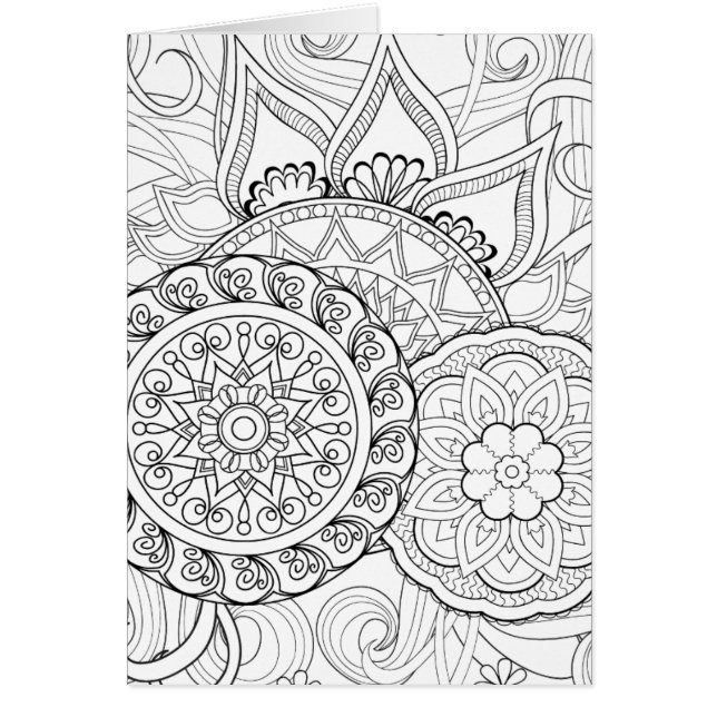 Doodle Flowers And Mandalas (Front)