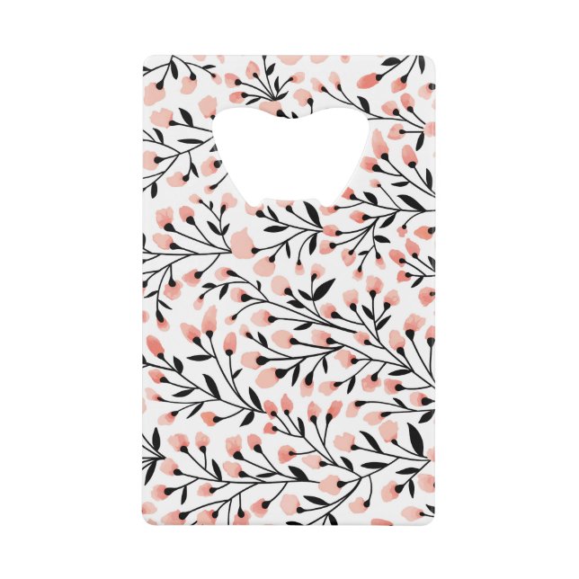 Doodle Flowers: Coral Floral Seamless. (Front)